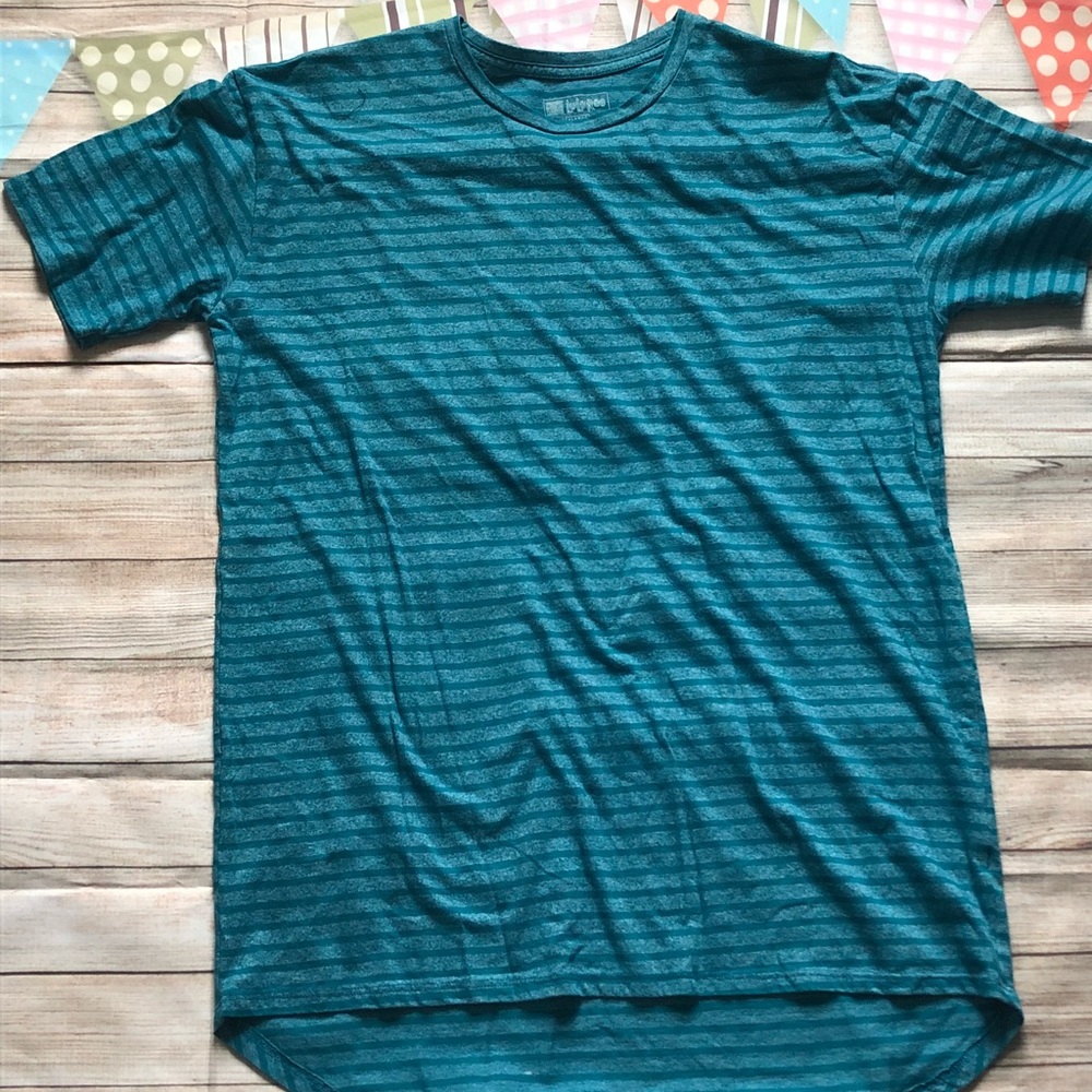 Lularoe Patrick Tee - blue stripes